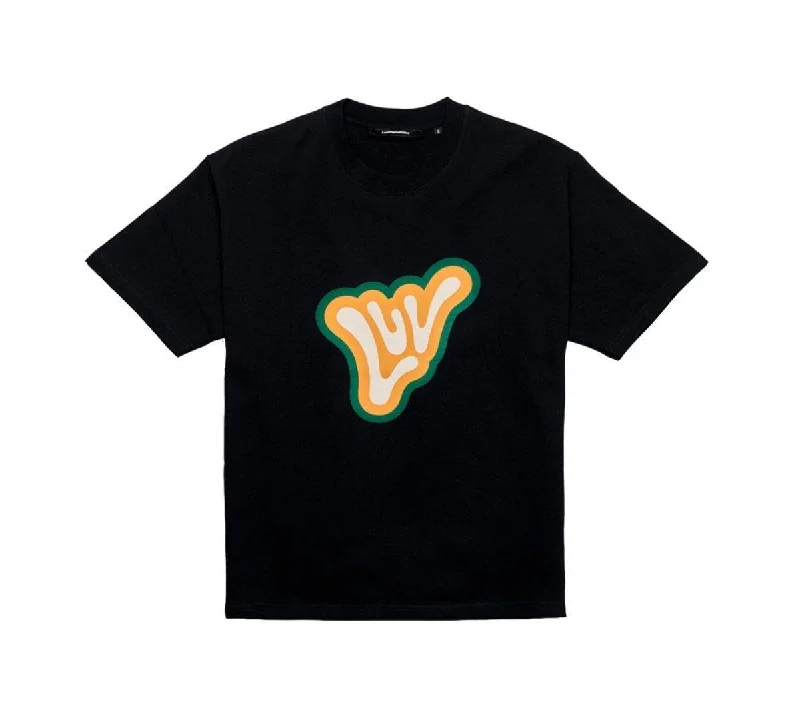 Lost Utopian Visions LUV Logo Tee - Black/Green