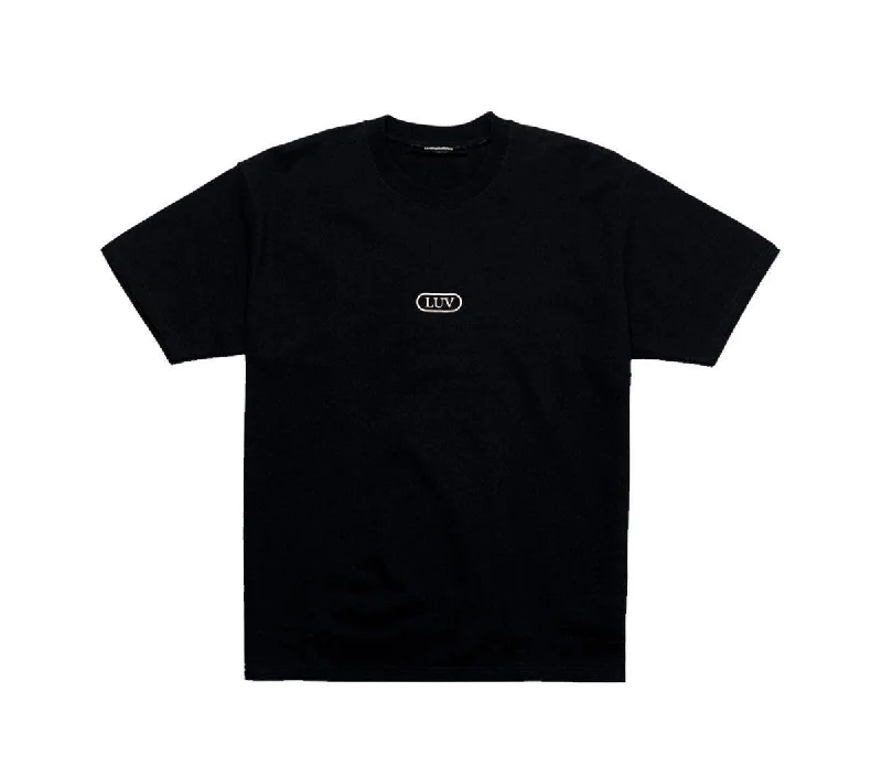 Lost Utopian Visions LUV Pill logo SS tee - Black