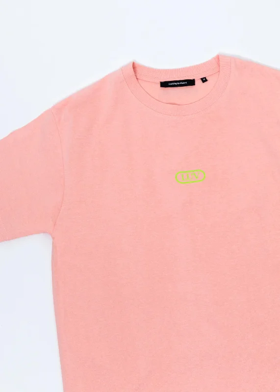 Lost Utopian Visions LUV Pill Logo SS Tee -Pink