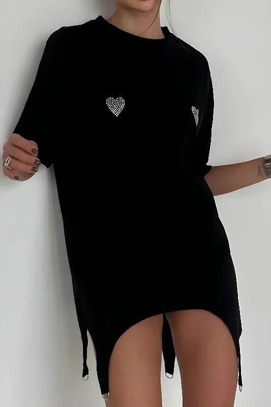 Heart Rhinestone T-Shirt