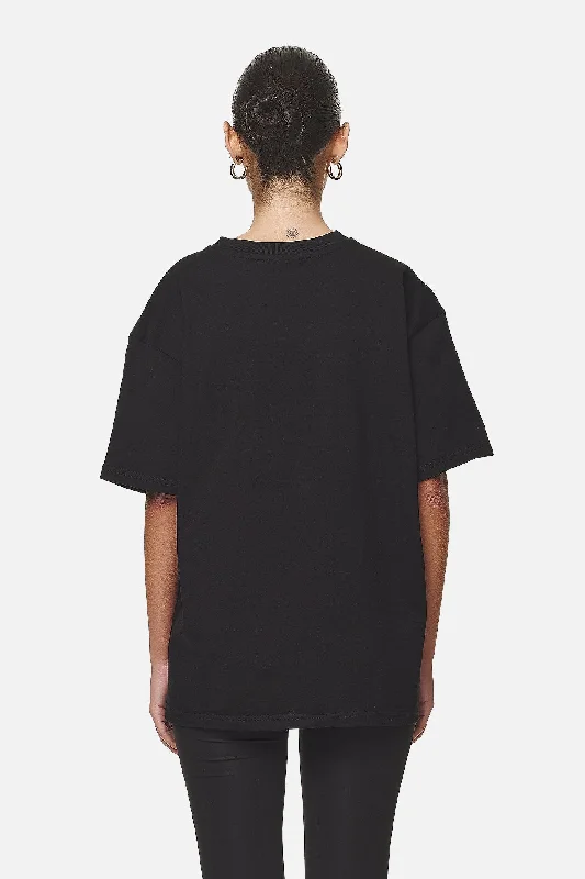 Miami Oversized Tee Black Flamingo