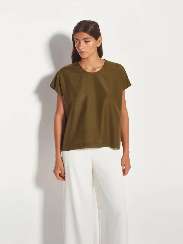 Mira Blouse (Cotton Silk) Caper