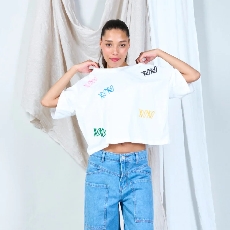 Multi-color XOXO t-shirt wholesale