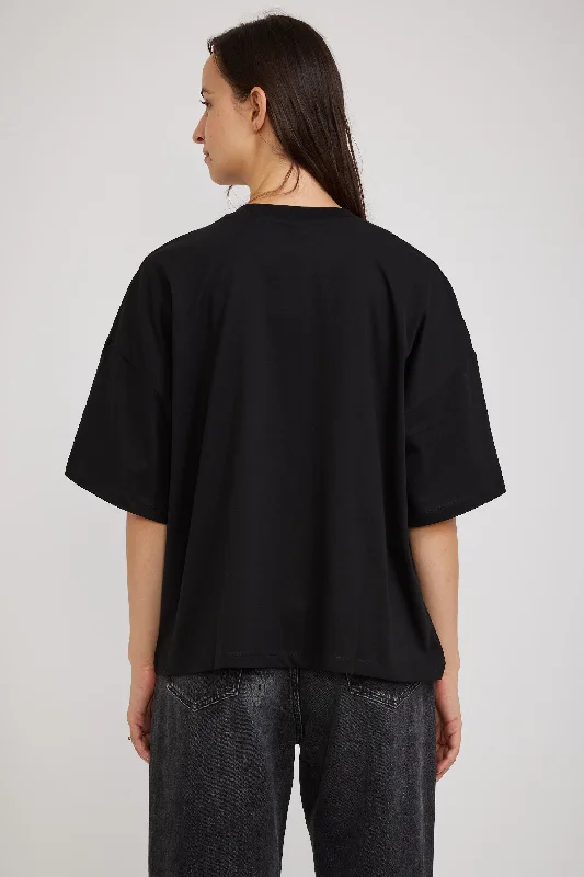 Oversized Boxy Tee Black