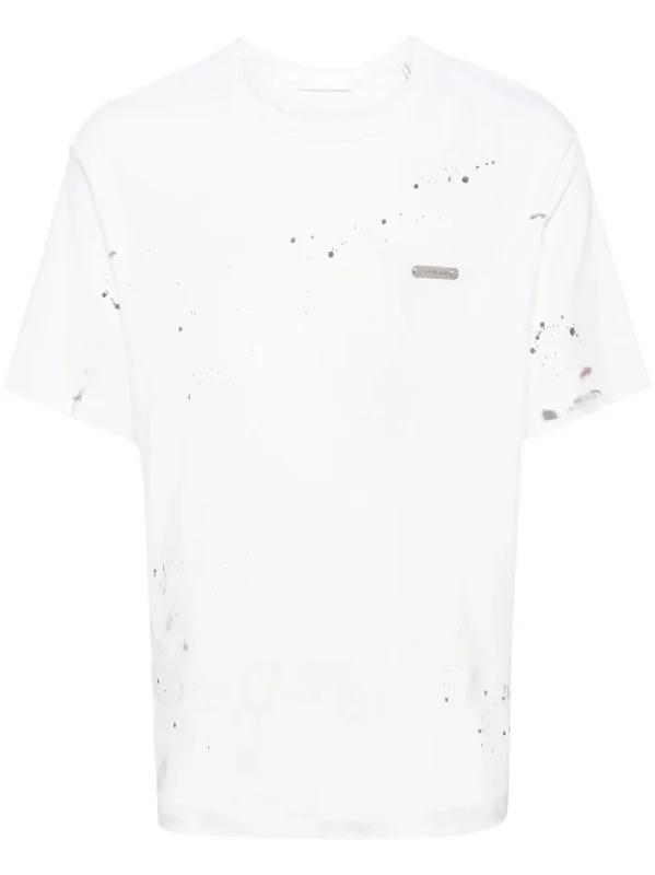 Paint-Splatter Cotton T-Shirt