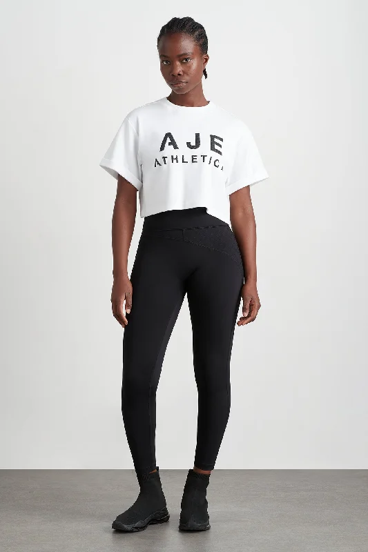 Quilted Logo Crop Tee 105