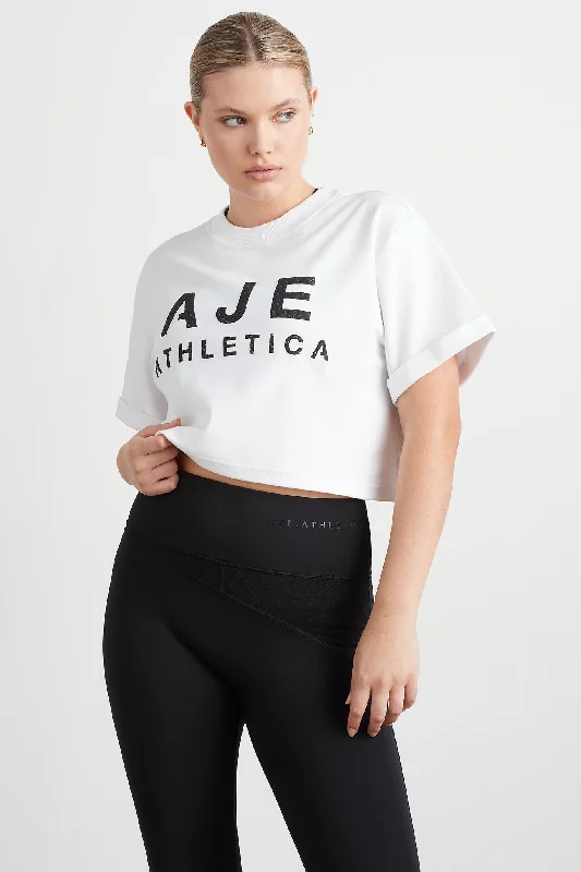 Quilted Logo Crop Tee 105