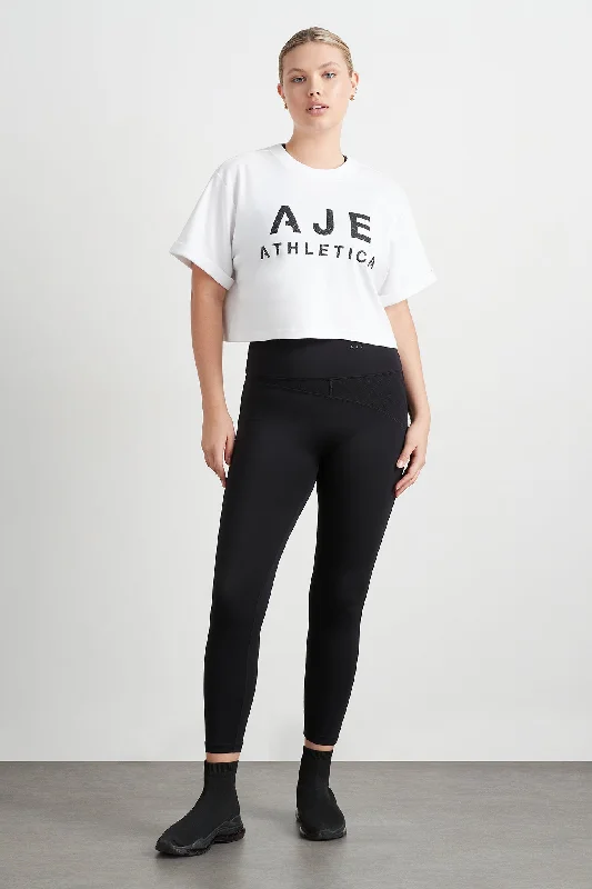 Quilted Logo Crop Tee 105