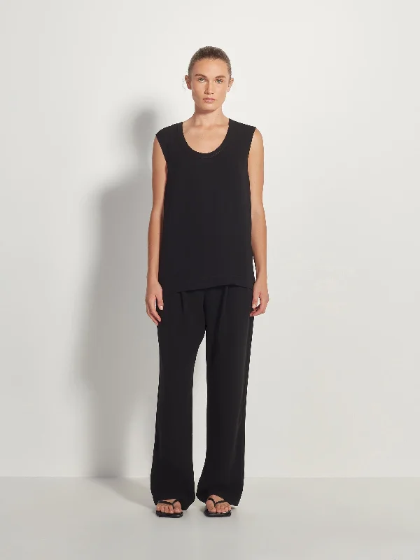 Refined Tank (Luxe Suiting) Black