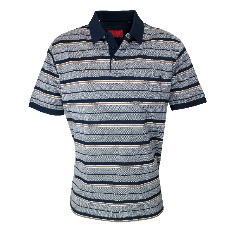 R.F. Scott Verman Polo - Hay Stripe