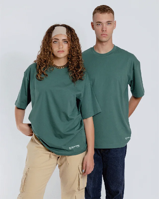 Sea Green Basic Oversized Tee