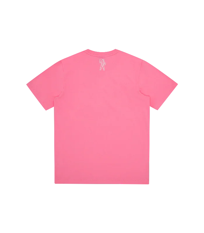 SMALL ARCH LOGO T-SHIRT - PINK/WHITE LOGO