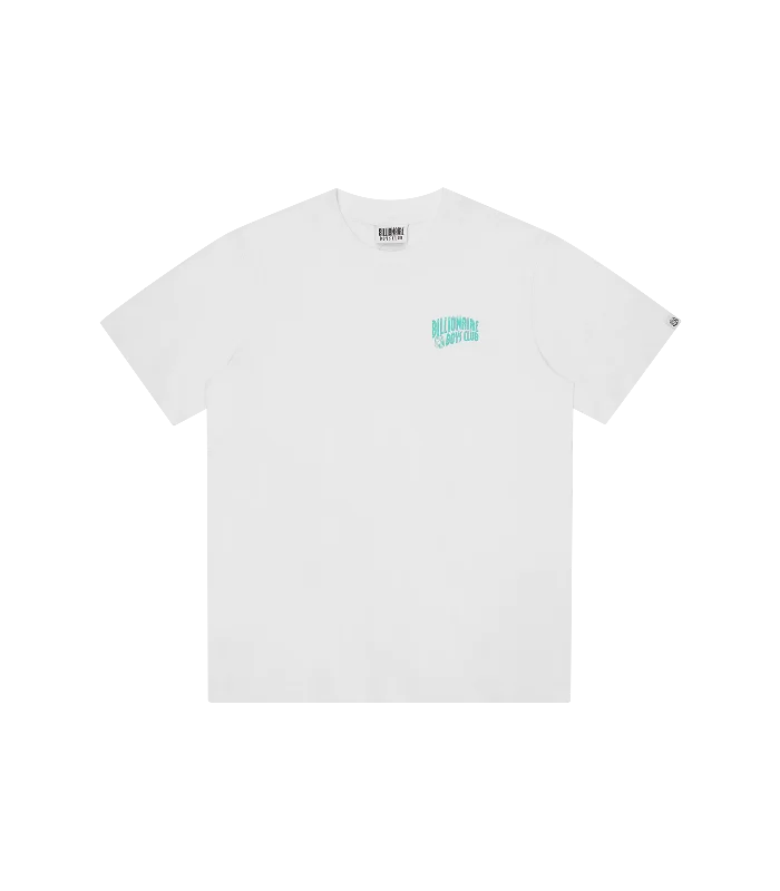 SMALL ARCH LOGO T-SHIRT - WHITE/GREEN LOGO