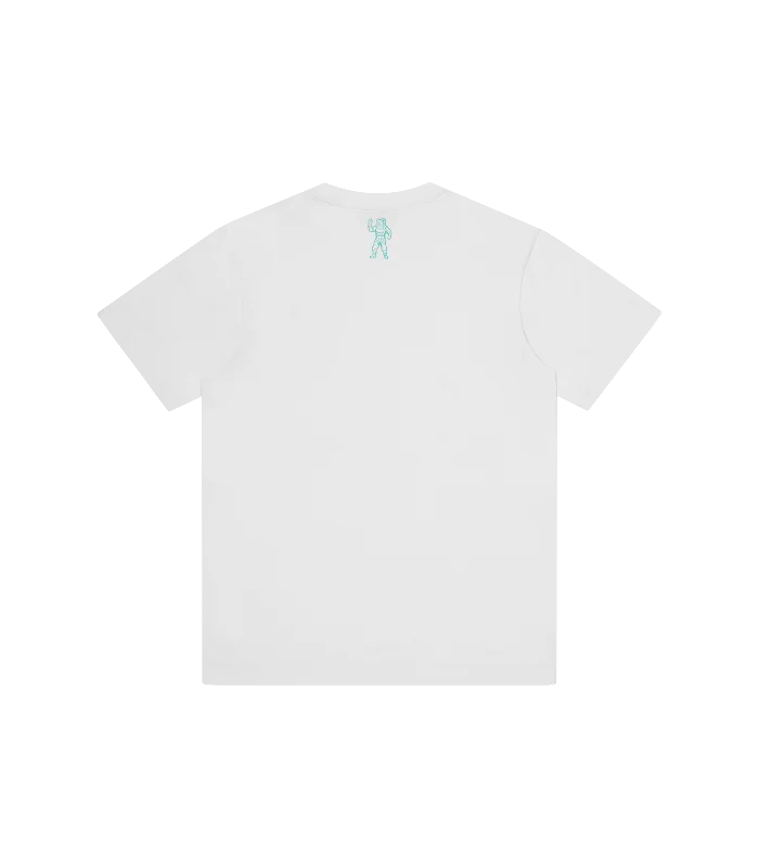 SMALL ARCH LOGO T-SHIRT - WHITE/GREEN LOGO