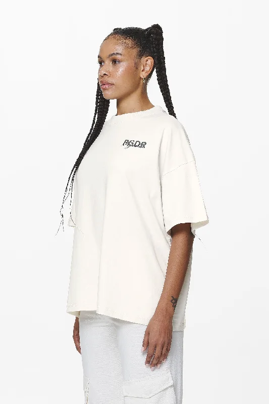 Sona Heavy Oversized Tee Washed Salty Cream