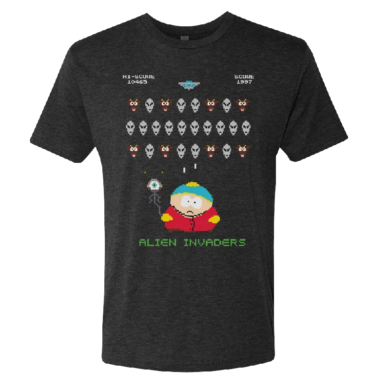 South Park Alien Invaders Men's Tri-Blend T-Shirt