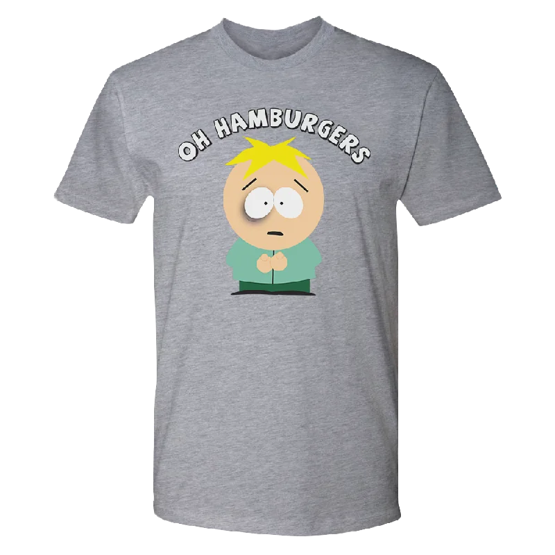 South Park Butters Oh Hamburgers Adult Short Sleeve T-Shirt