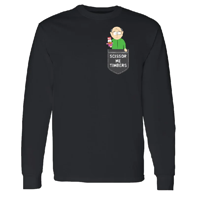 South Park Mr. Garrison Scissor Me Timbers Long Sleeve T-Shirt