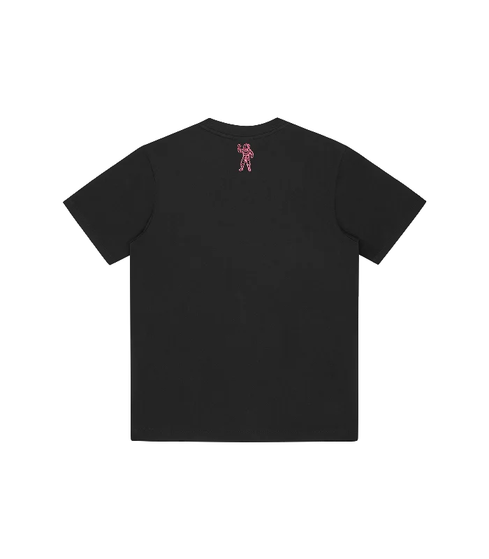 STRAIGHT LOGO T-SHIRT - BLACK