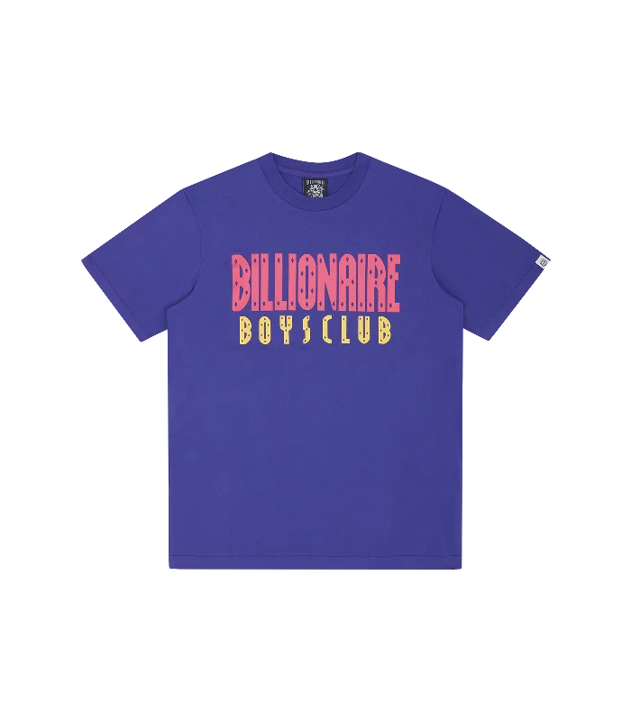 STRAIGHT LOGO T-SHIRT - PURPLE