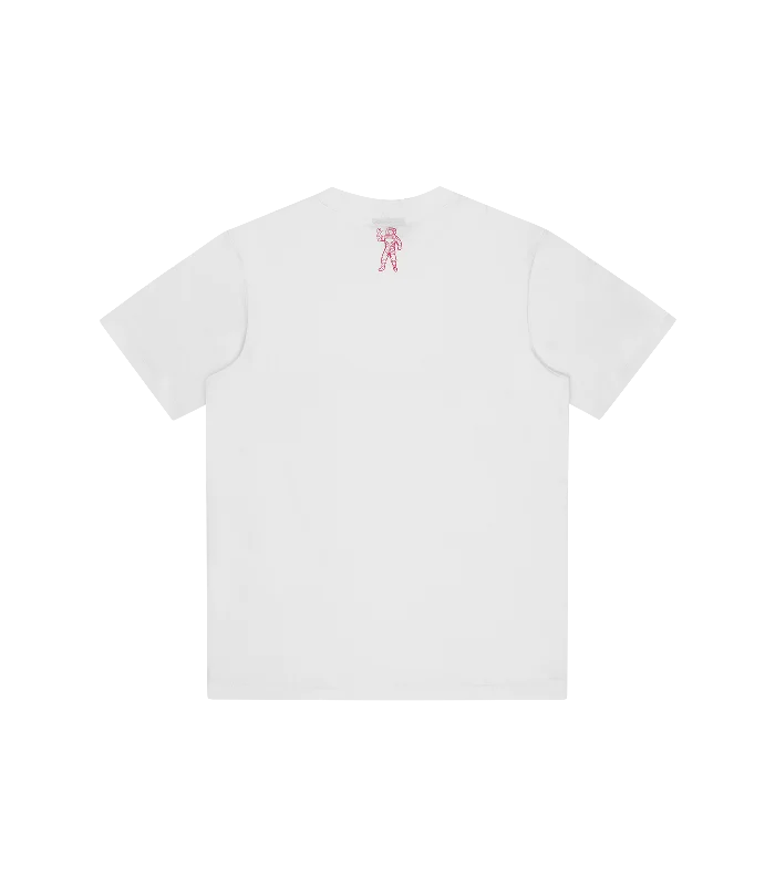 STRAIGHT LOGO T-SHIRT - WHITE