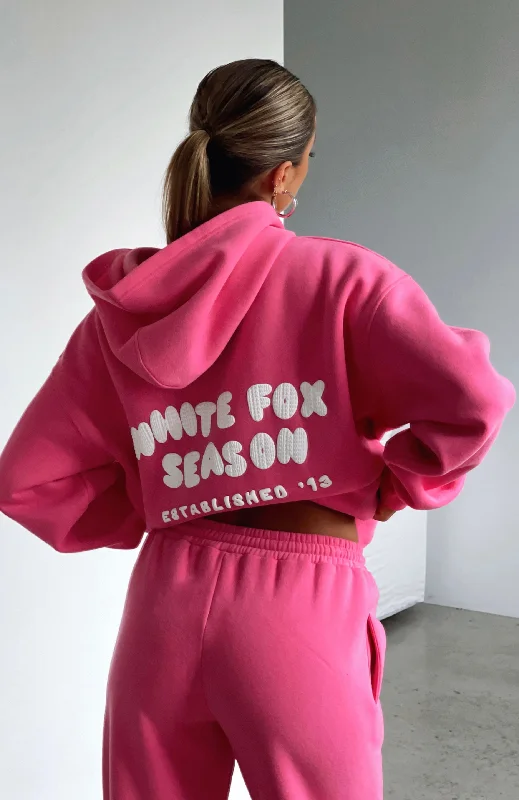 The Main Season Oversized Hoodie Hot Pink