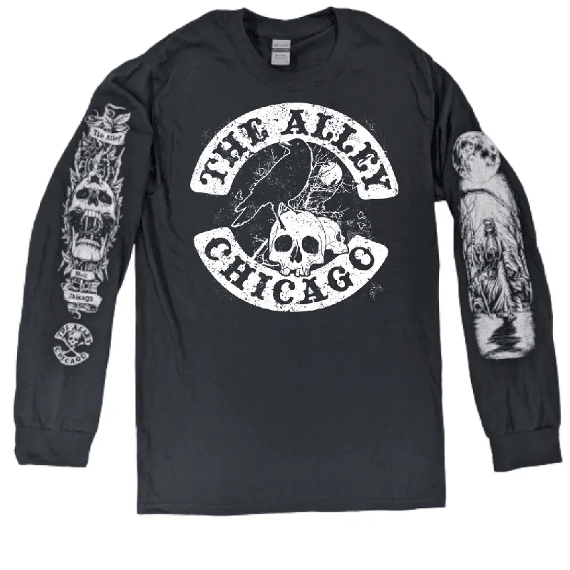 The Raven Tshirt with Printed Long Sleeves