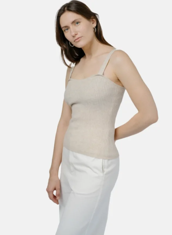 Ulaanbaatar Strap Top Off White