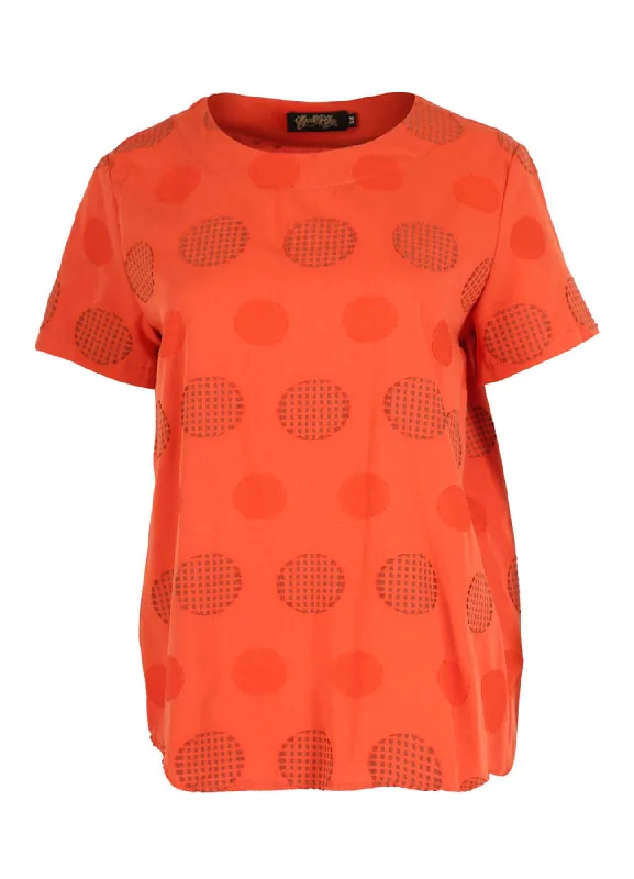 Universal Top Orange in Cotton Blend