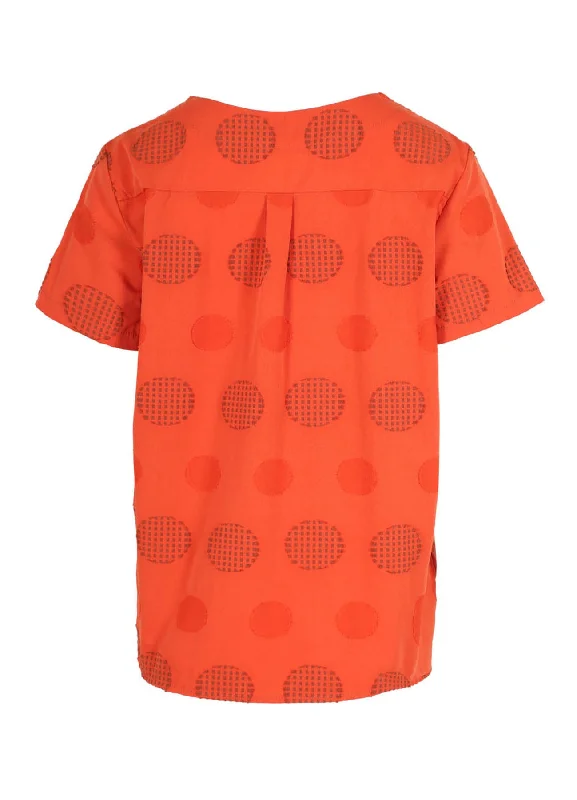 Universal Top Orange in Cotton Blend