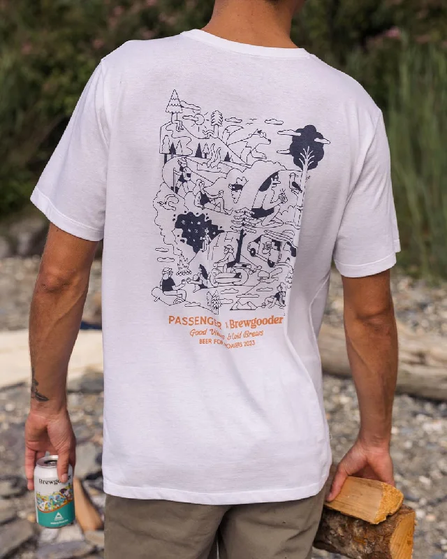 Brews & Views T-Shirt Passenger X Brewgooder - White