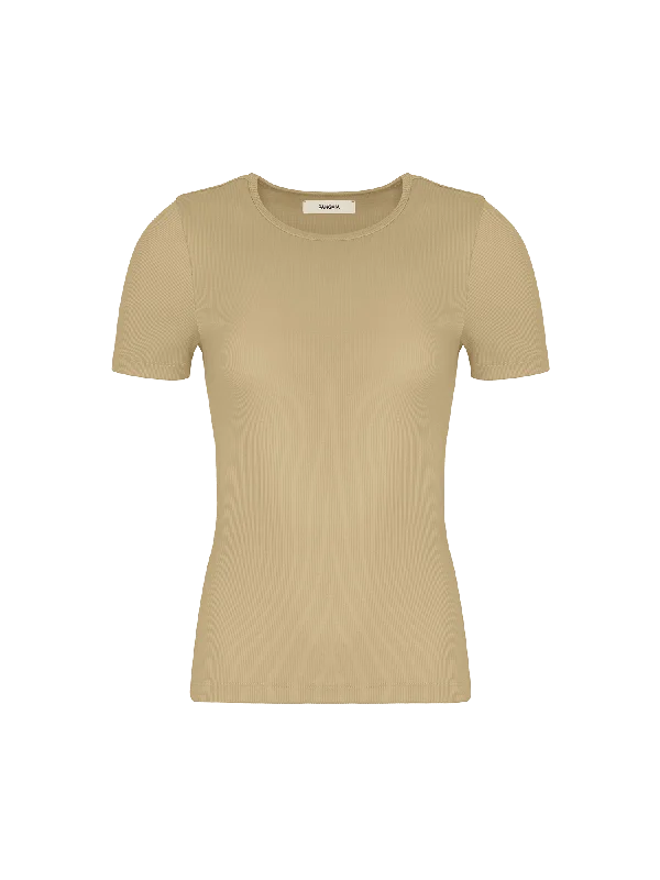 Women's 365 Lightweight Rib T-Shirt—maitake beige